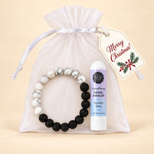 Load image into Gallery viewer, Christmas Stocking Stuffer – Lava Stone Bracelet + Aromatherapy Inhaler