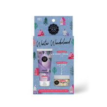 Load image into Gallery viewer, Winter Wonderland Hand Cream &amp; Lip Mask Gift Set – Sugar Plum + Vanilla Spice