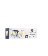 Load image into Gallery viewer, Wool Dryer Balls Set of 3 + Laundry Essential Oil Collection