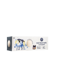 Wool Dryer Balls Set of 3 + Laundry Essential Oil Collection
