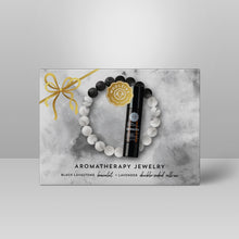 Load image into Gallery viewer, Black Lavastone Aromatherapy Jewelry Kit