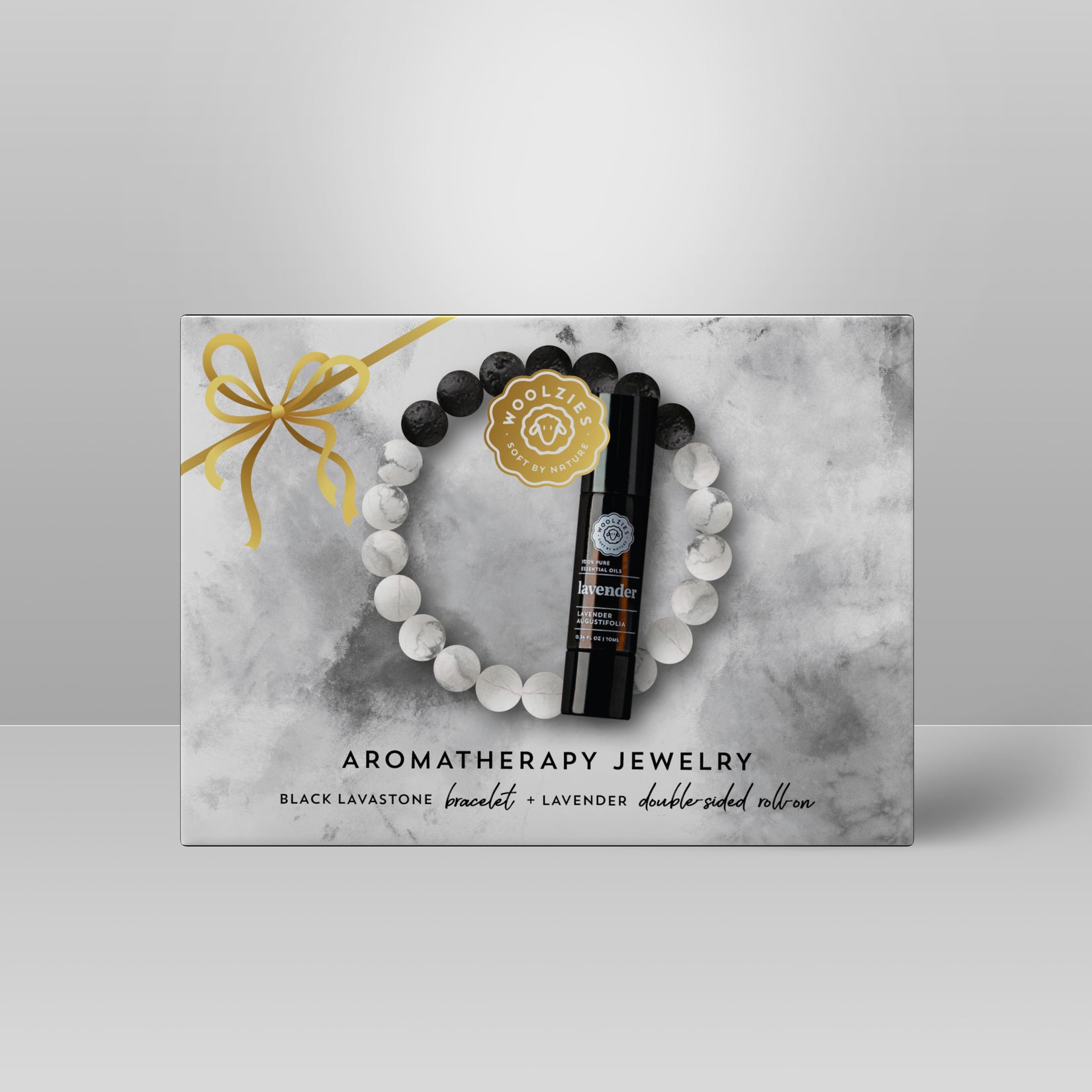 Black Lavastone Aromatherapy Jewelry Kit