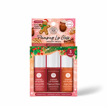 Load image into Gallery viewer, Holiday Treats Plumping Lip Gloss Trio