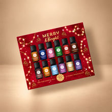 Load image into Gallery viewer, Merry &amp; Bright Essential Oil Gift Collection – 12 x 5 ml
