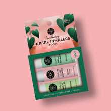 Load image into Gallery viewer, Focus Set Of 3 Nasal Inhalers