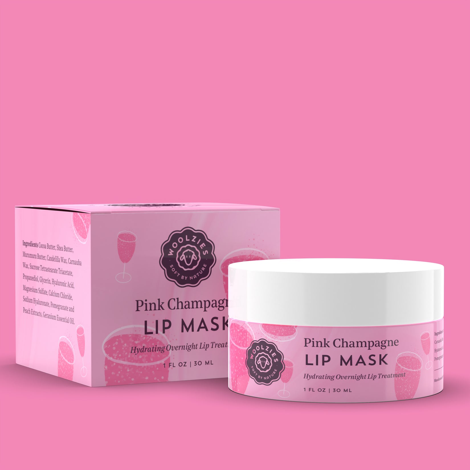 1oz. Pink Champagne Lip Mask