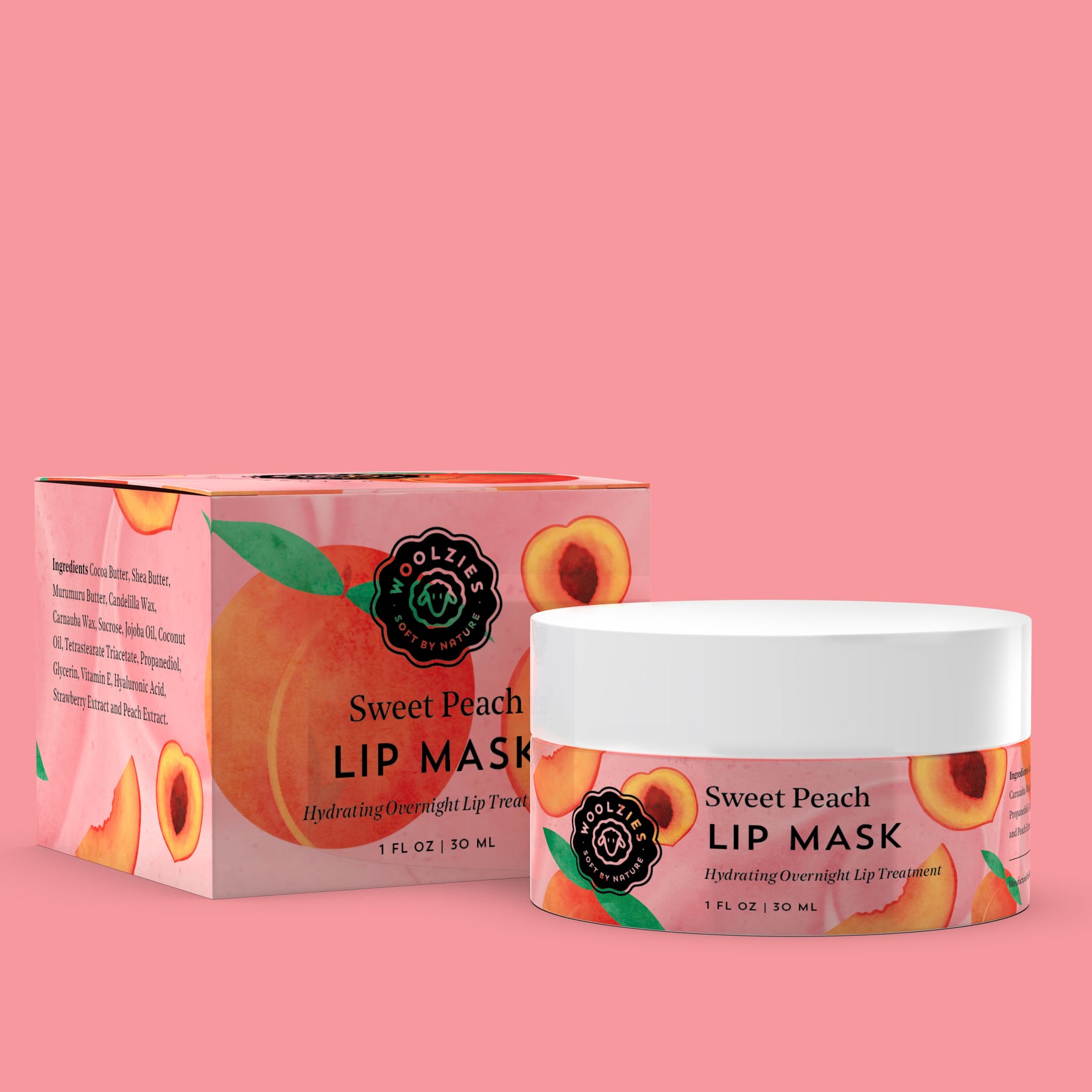 1oz. Sweet Peach Lip Mask