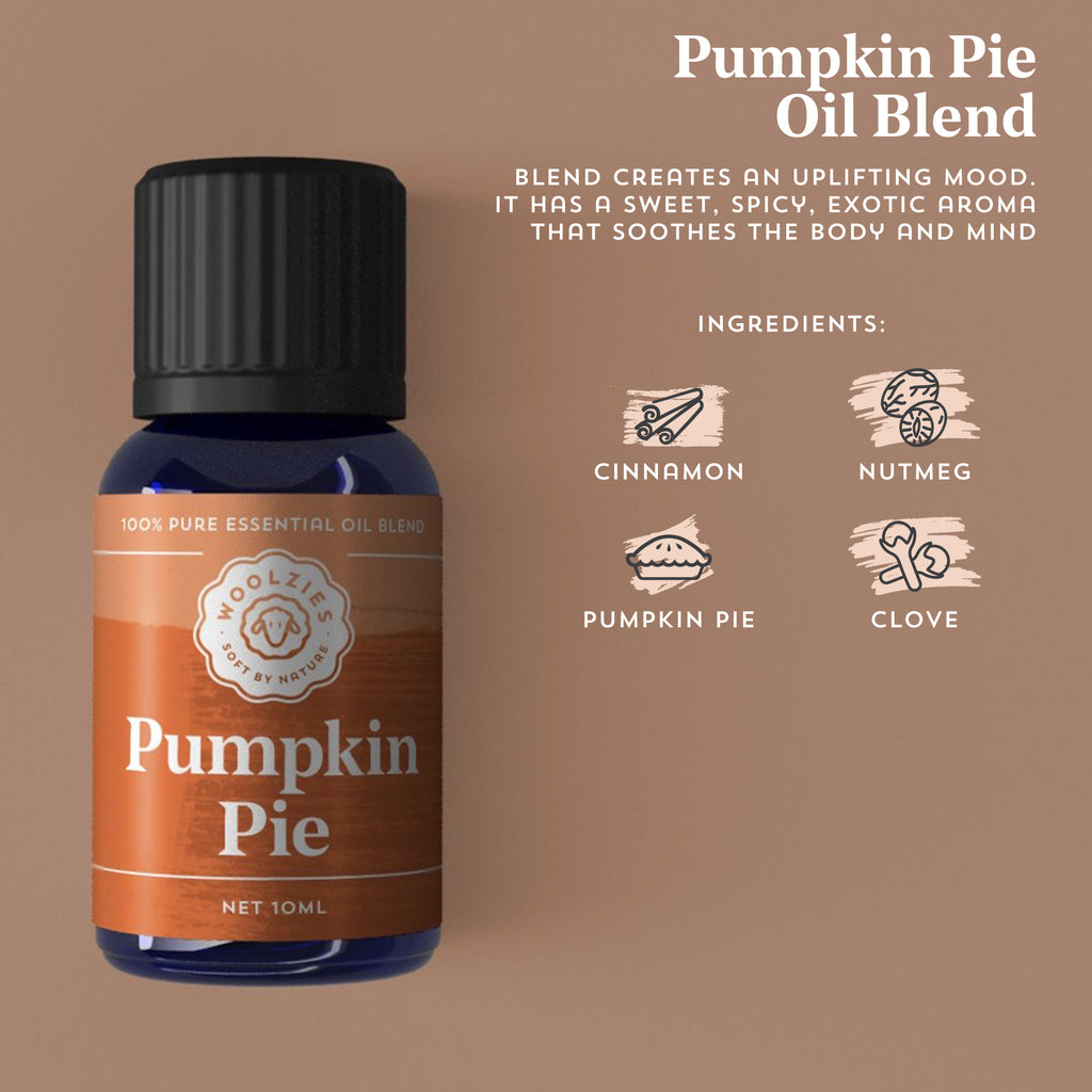  Woolzies Autumn Bakery Fall Essential Oil Set of 3, Includes  Pumpkin Pie, Cinnabake & Orange Twist