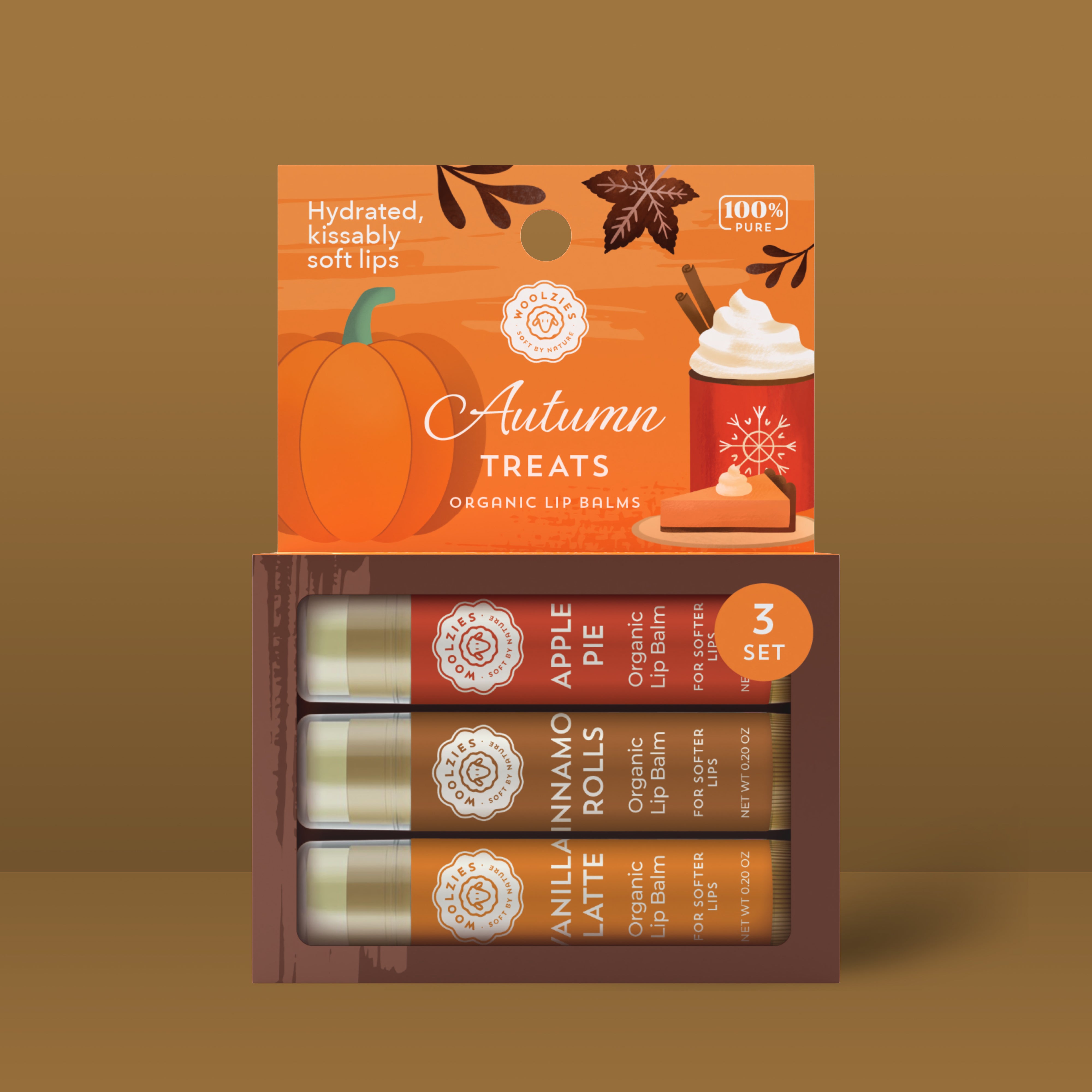 Autumn Treats Lip Balm Set Of 3 – Woolzies.com