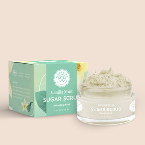 Vanilla Mint Natural Sugar Lip Scrub