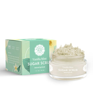 Vanilla Mint Natural Sugar Lip Scrub