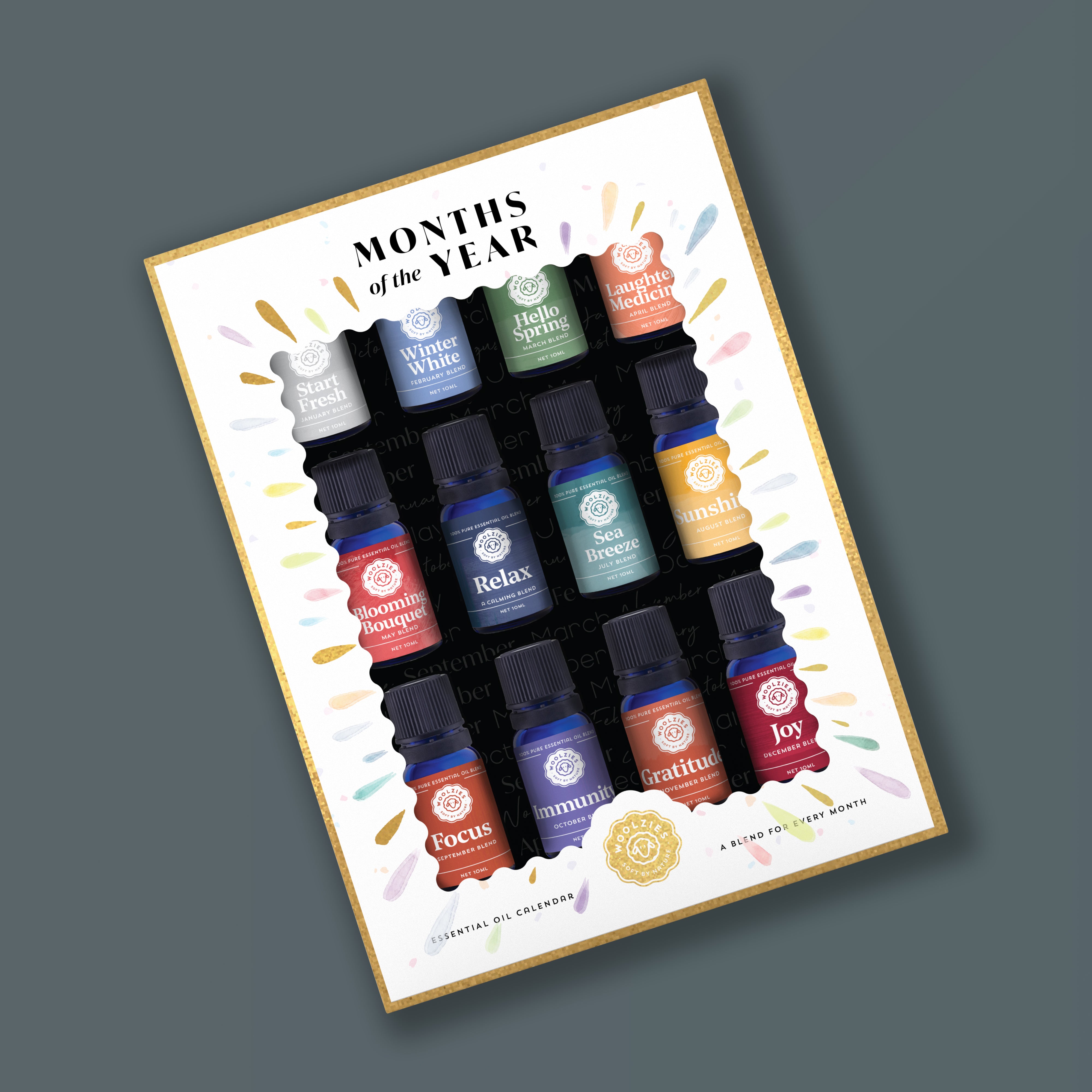 Months Of the Year Essential Oil Calendar – Woolzies.com