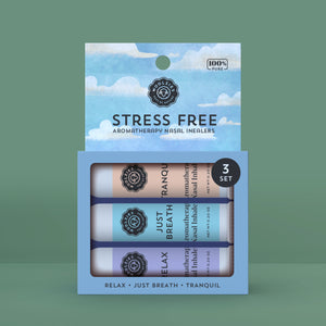 Stress Free  Set Of 3 Nasal Inhalers
