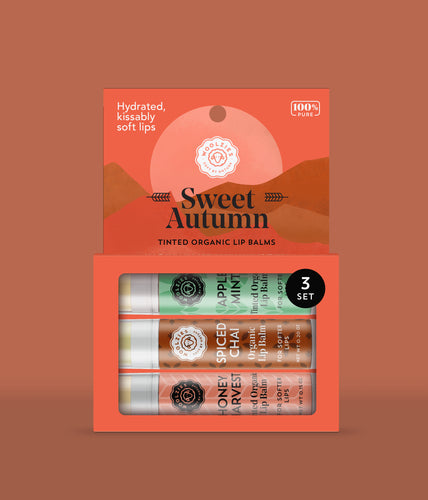 The Sweet  Autumn Lip Balm Set of 3