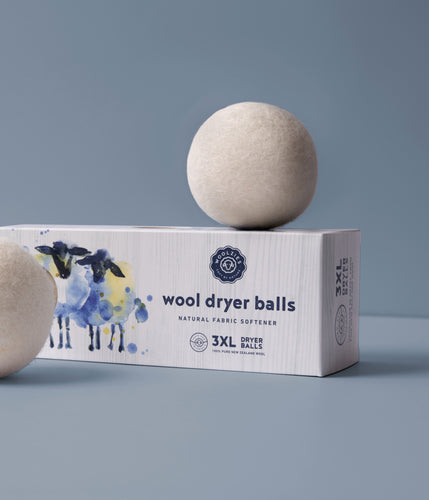 Blue Wool Dryer Balls - Set of 3