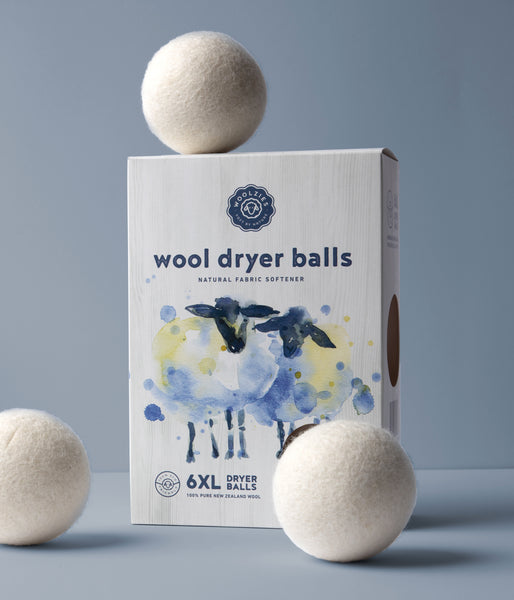 Mountclear Wool Dryer Balls-Lavender Scented Oil Fabric Softener-All Natural,Chemical Free and Hypoallergenic Reusable Washer Balls-Shorter Drying