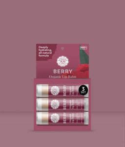 Berry Lip Balm Set of 3