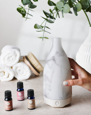 Marble Glass Vase Diffuser
