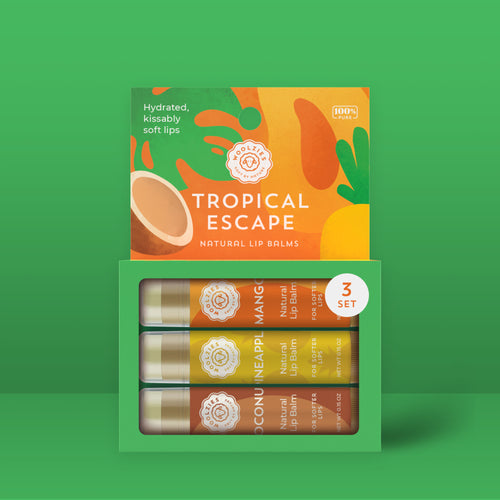 Tropical Escape Lip Balm Set Of 3
